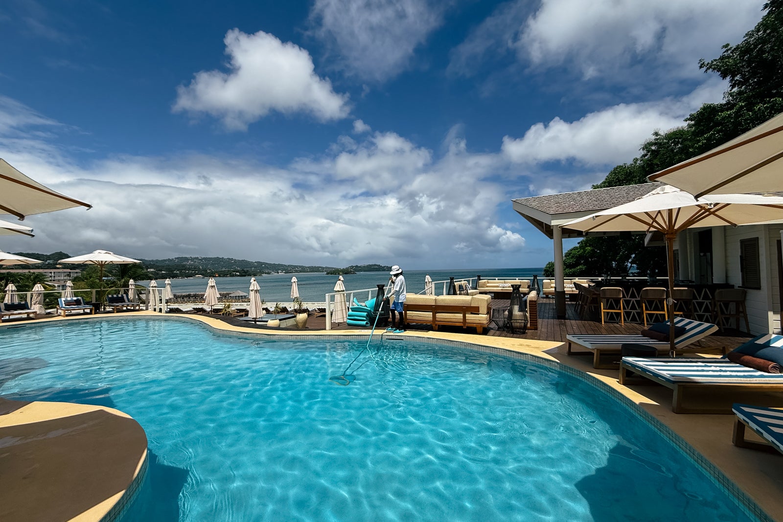 Pool Area in the Secrets St. Lucia Resort and Spa