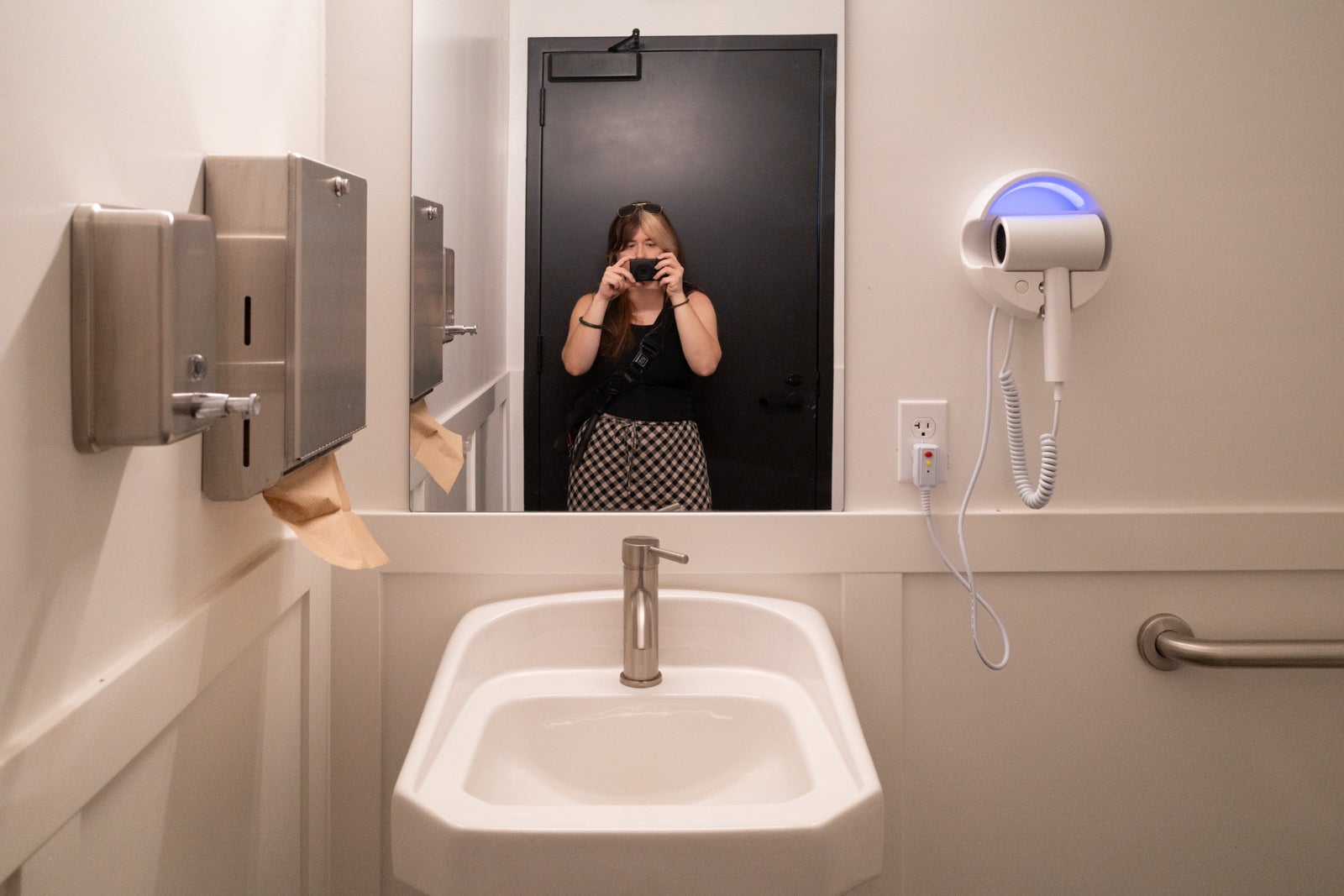 Under Canvas Columbia Gorge Communal Bathroom with Hair dryer
