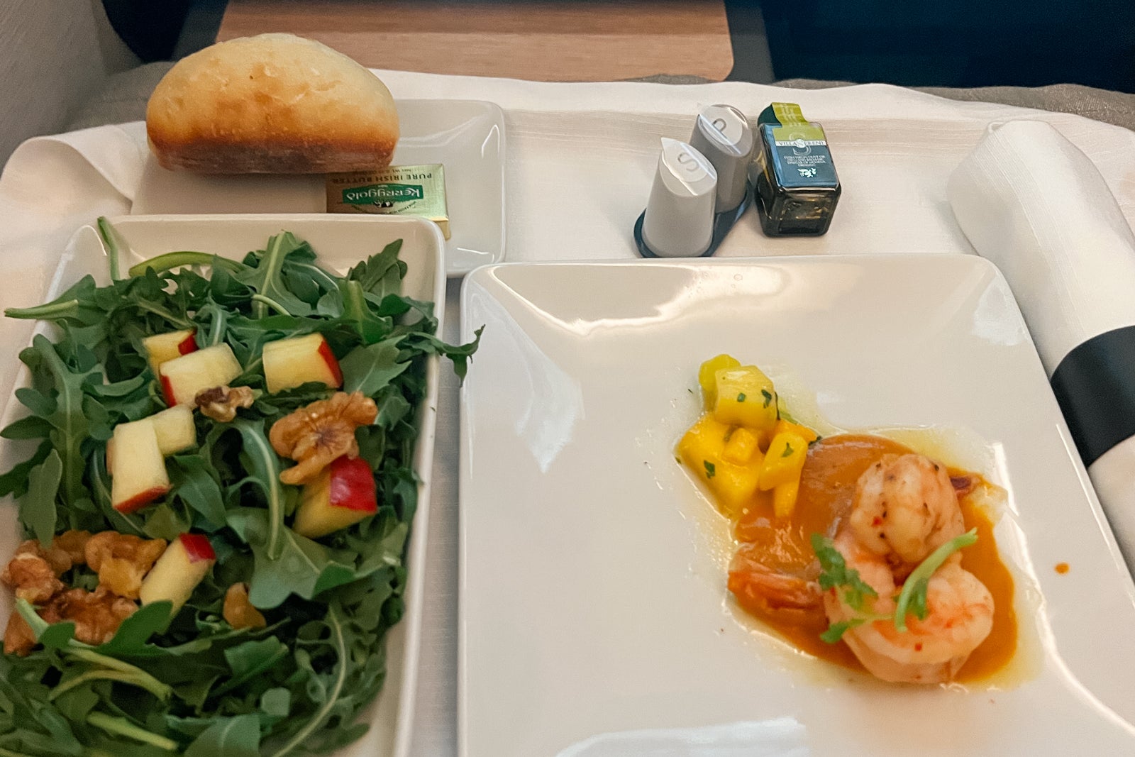 American Airlines' new Flagship Suite business class review American Airlines Flagship Business Suite Preferred food
