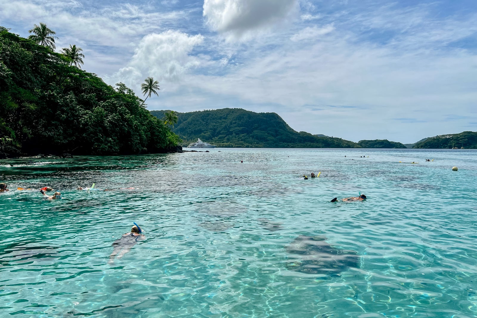 Snorkeling in Huahine's crystal-clear waters