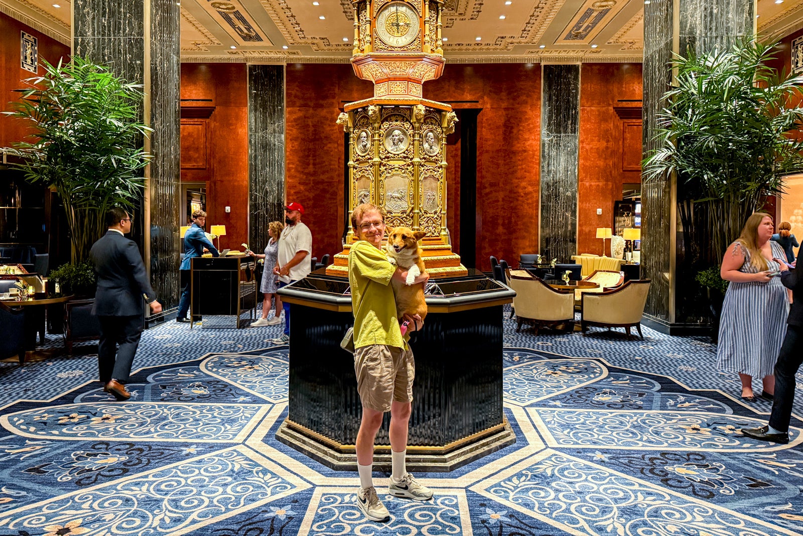 Waldorf Astoria interior, Tanner and Splenda