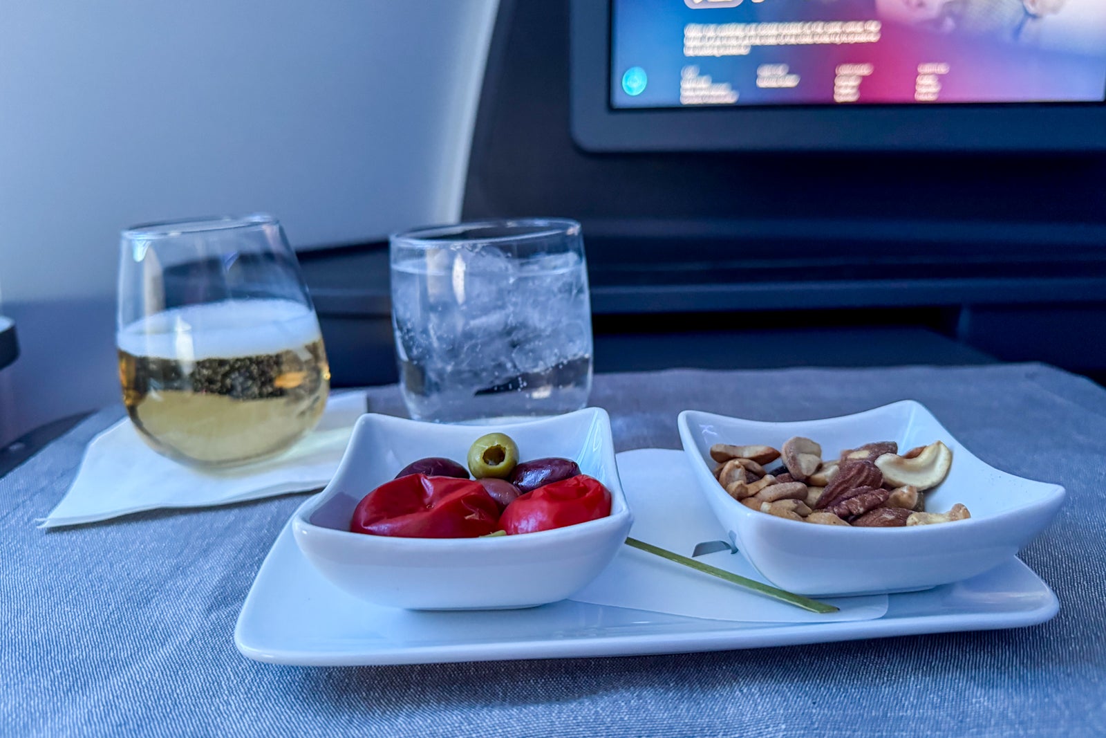 American Airlines' new Flagship Suite business class review American Airlines Flagship Business Suite Preferred food