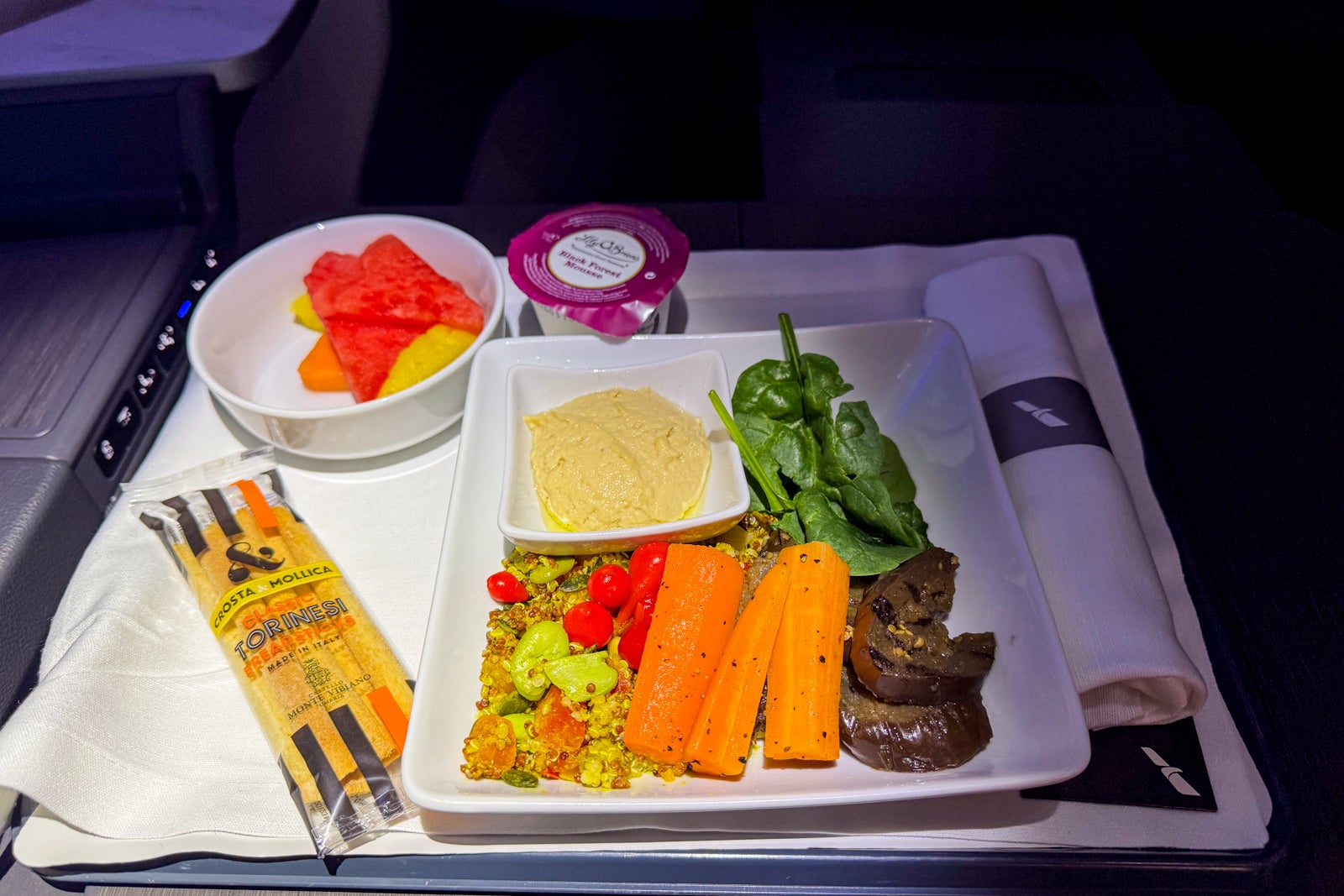 American Airlines' new Flagship Suite business class review American Airlines Flagship Business Suite Preferred food