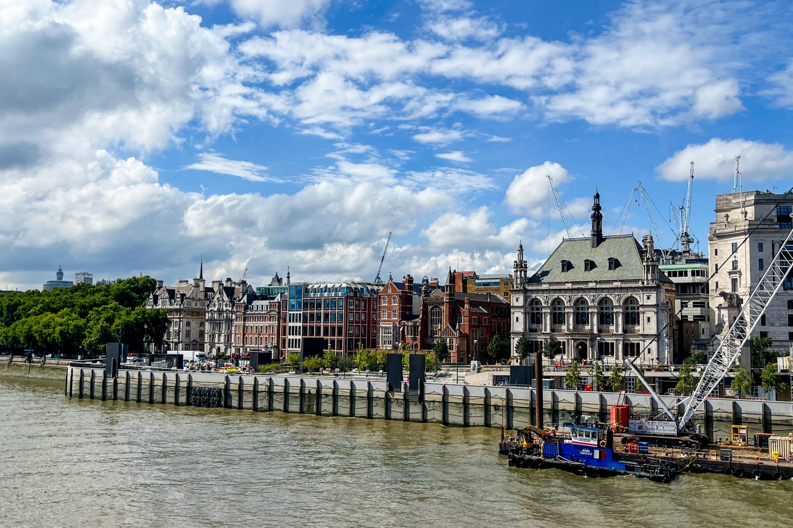 View from Blackfriars Bridge in London.