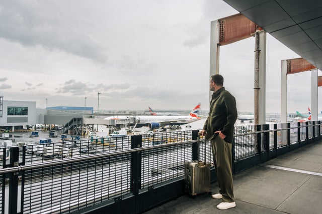 Brian Kelley at JFK airport