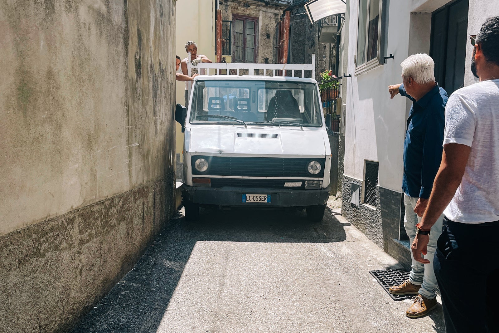 Here's why you should go to Calabria instead of Rome or Milan A truck gets stuck in a narrow street in Gasperina, Calabria, italy.