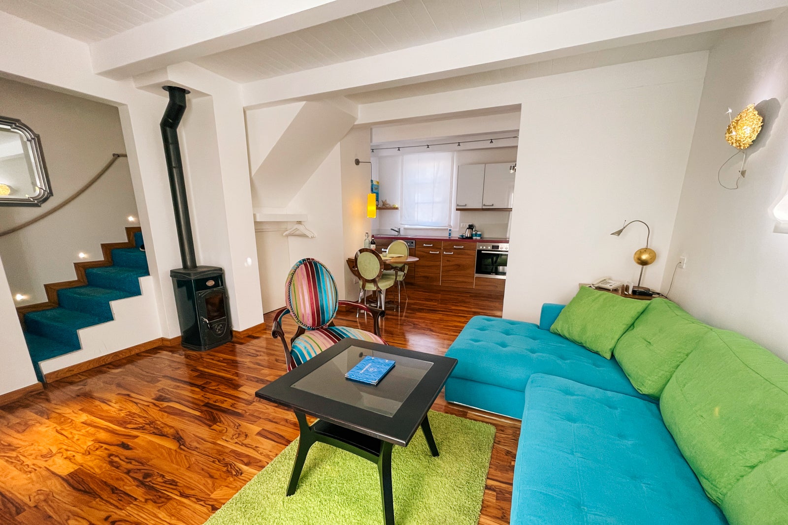 Piccolo Grand Hotel suite living room in Pizzo, Italy.