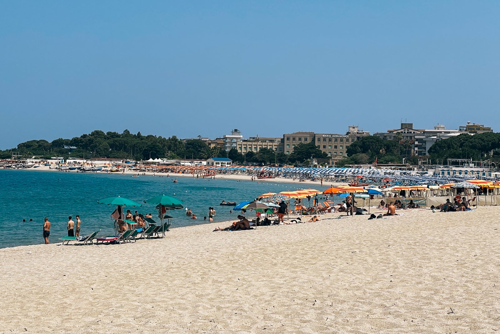 Soverato beach, Calabria, Italy.