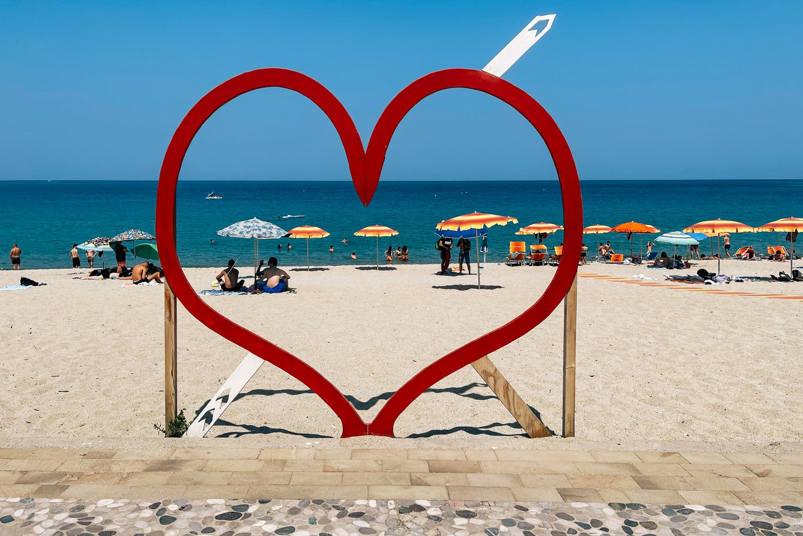 Soverato beach, Calabria, Italy.