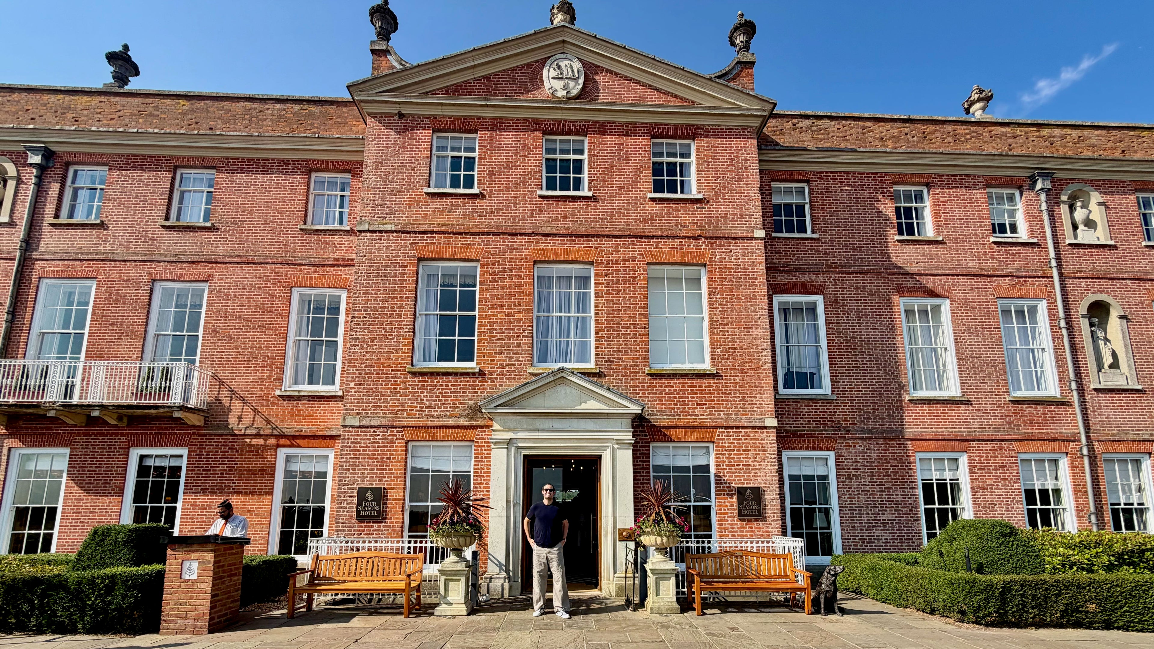 Brian Kelly outside Four Seasons Hampshire