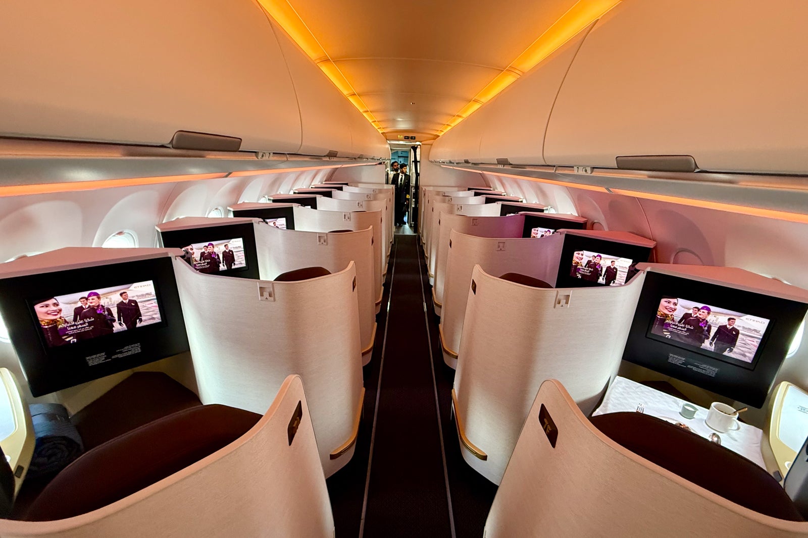 Etihad Airbus A321LR business seats
