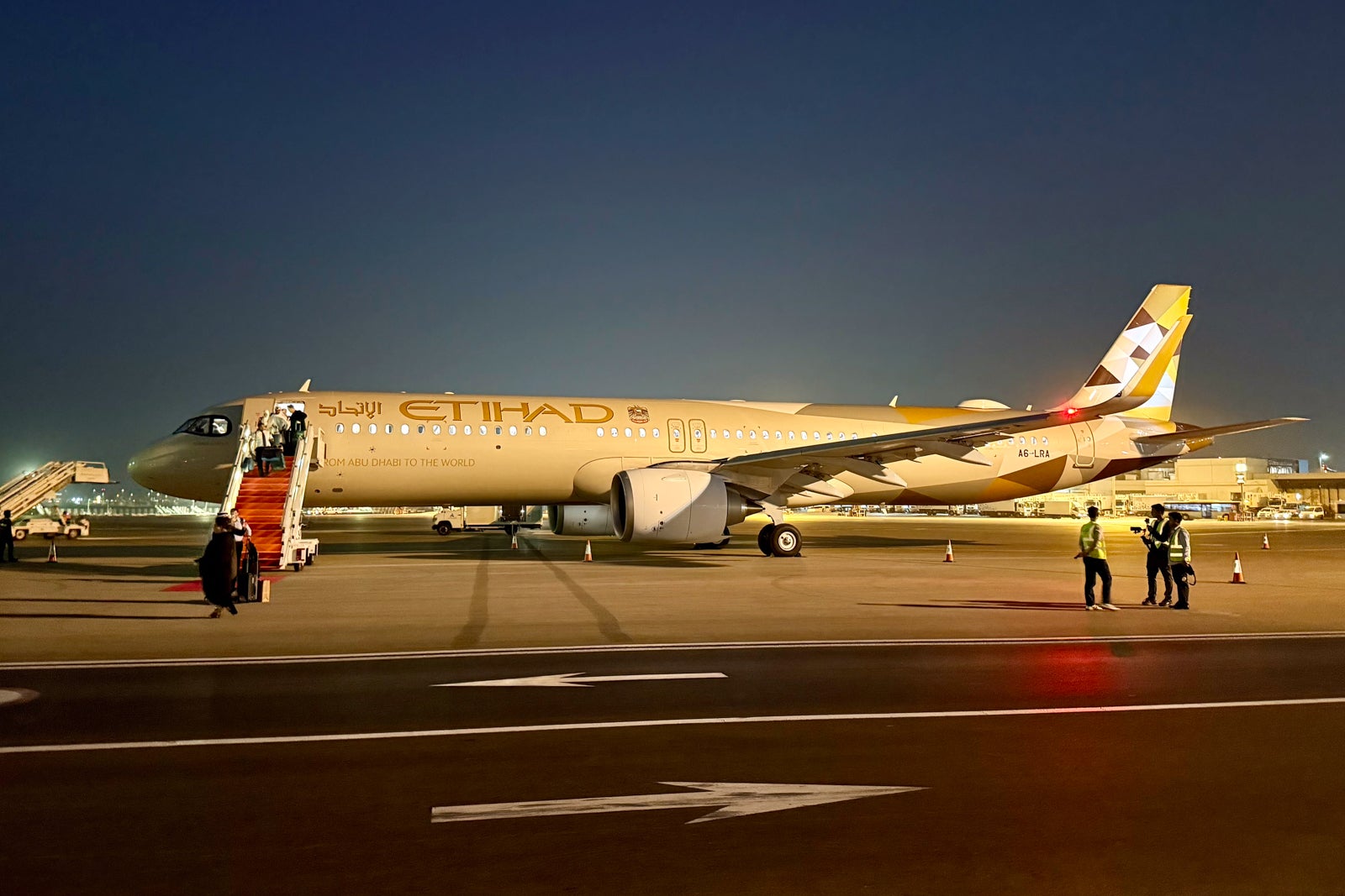 Etihad Airbus A321LR Delivery Flight