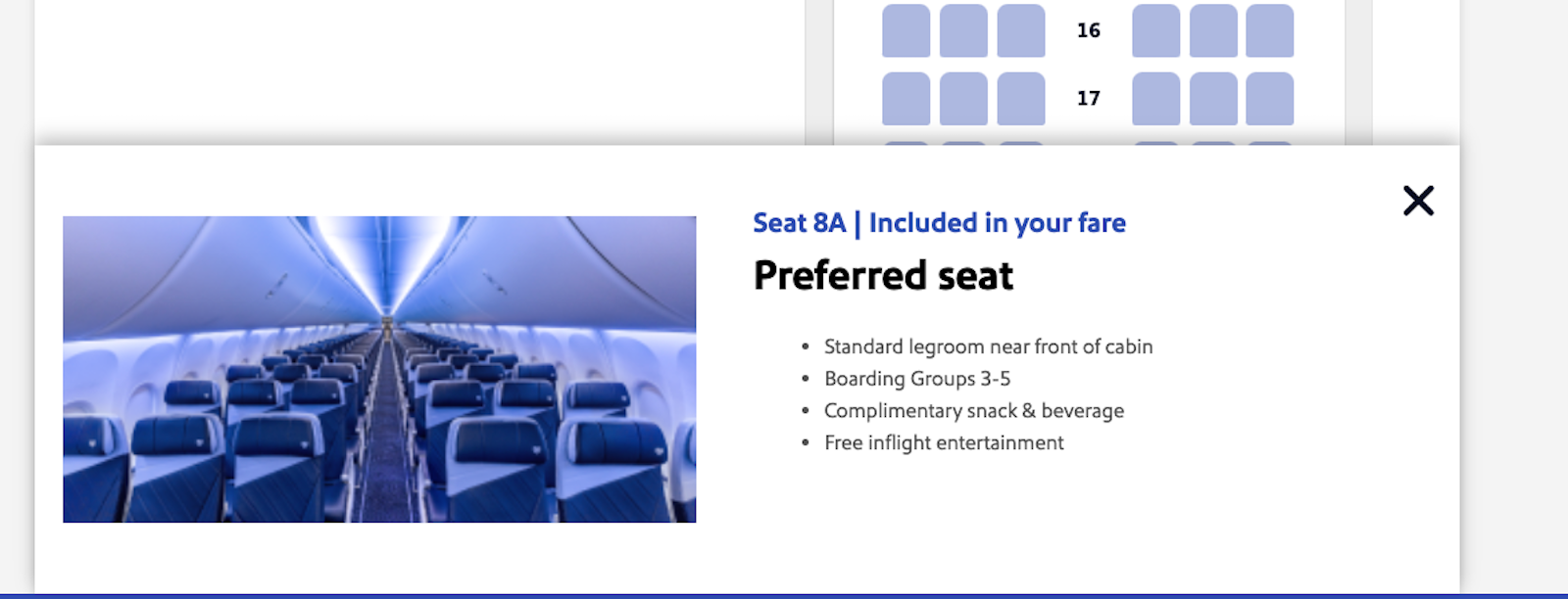 Southwest Choice Preferred booking.