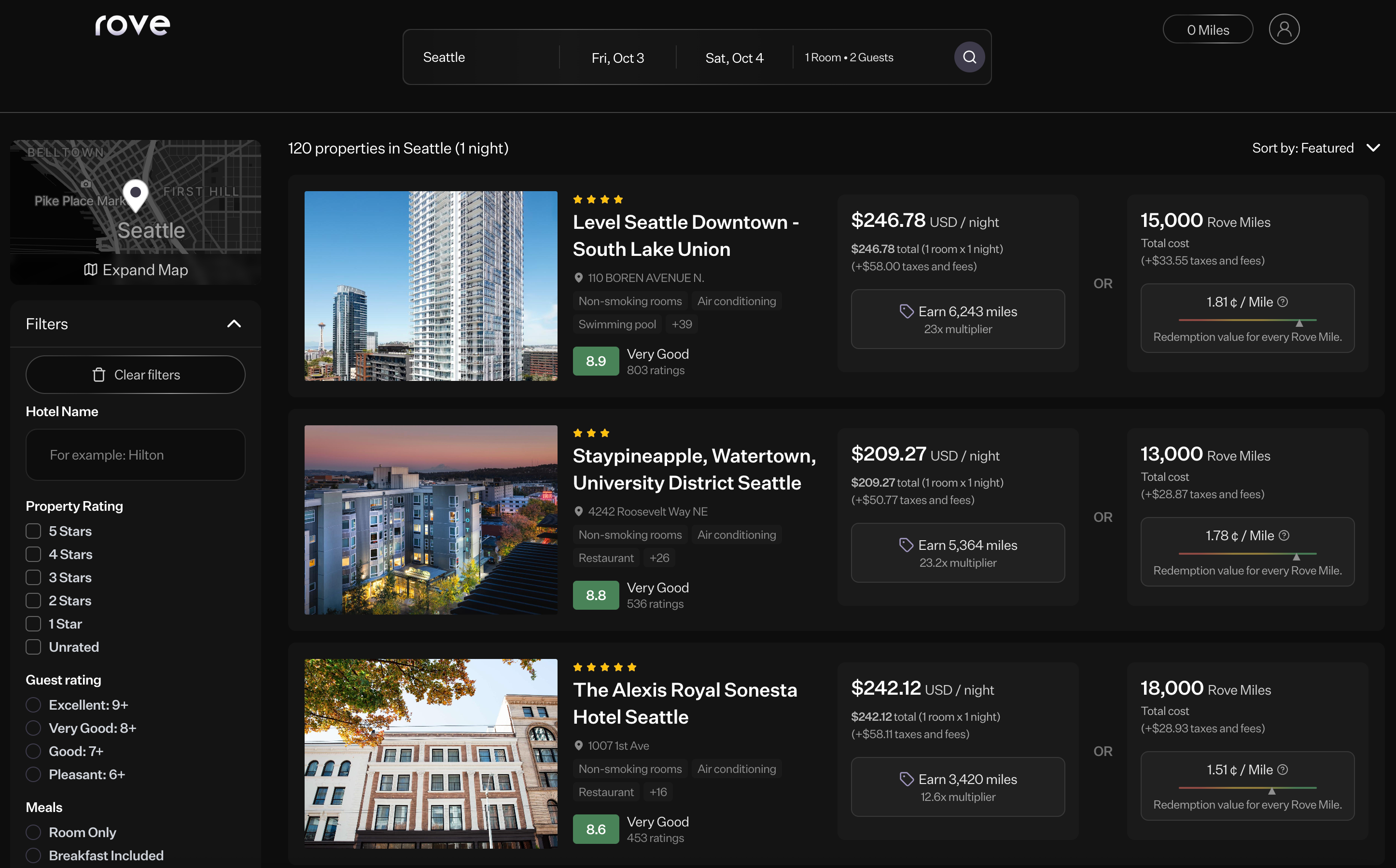Rove Search Hotel
