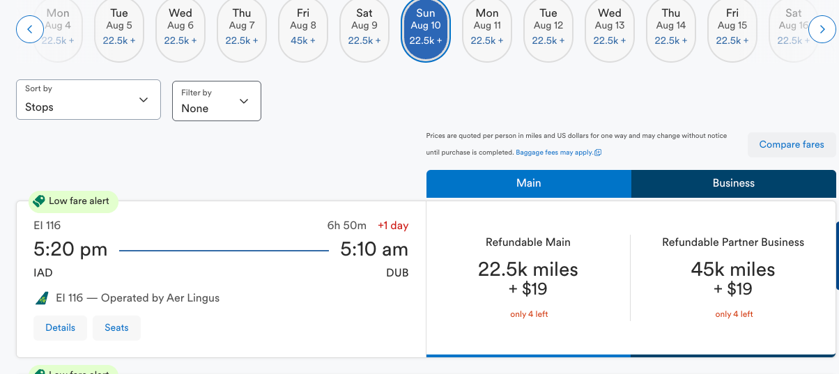 flight pricing