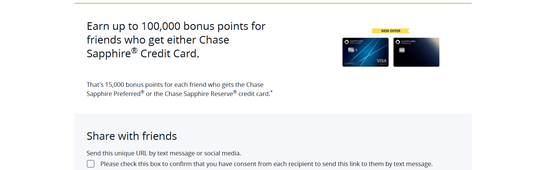 Chase card referral bonus guide: How to refer a friend Chase referral page