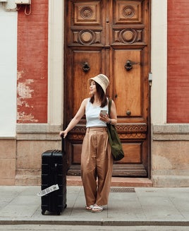 Woman on vacation