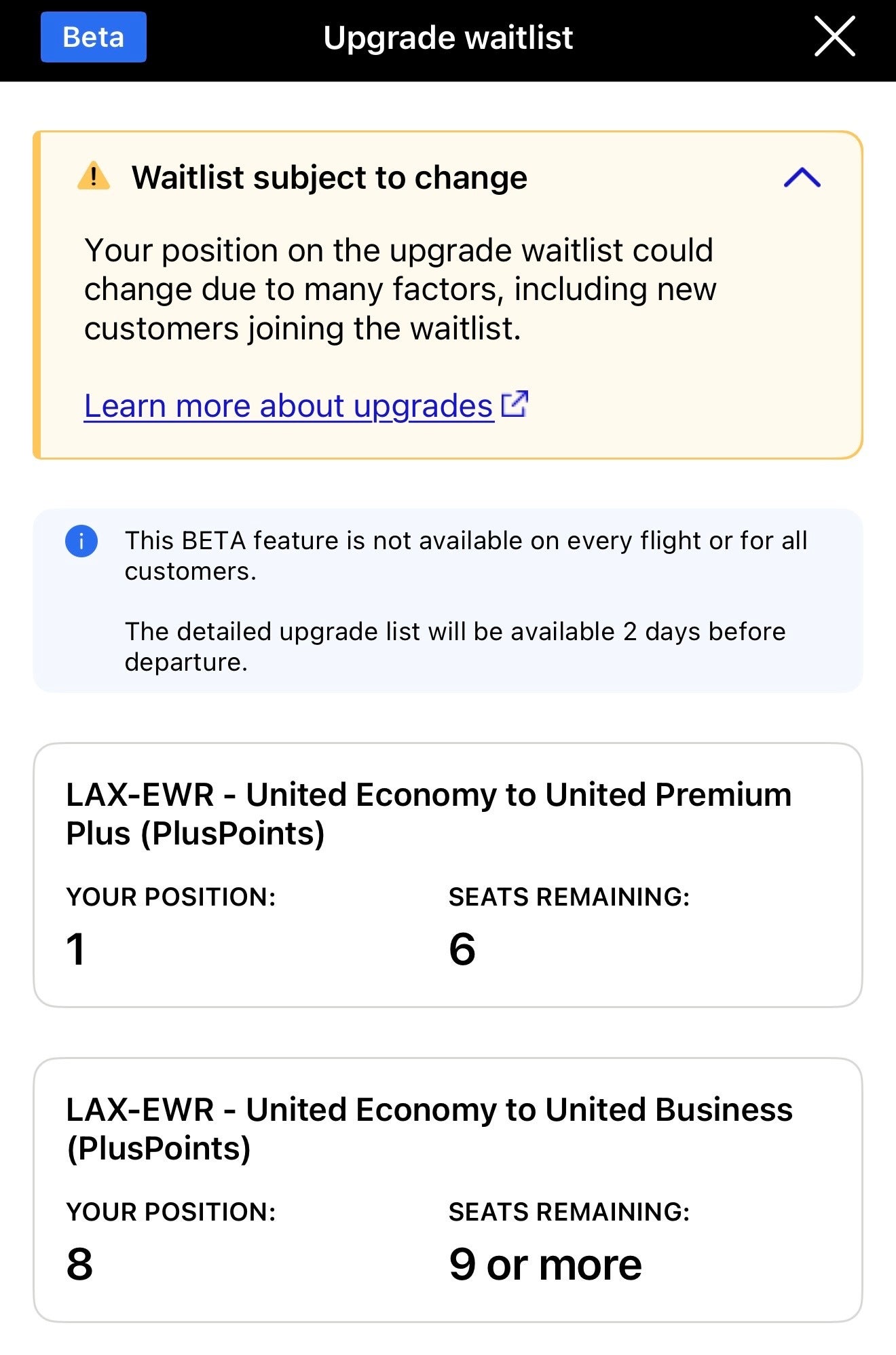 united app screen