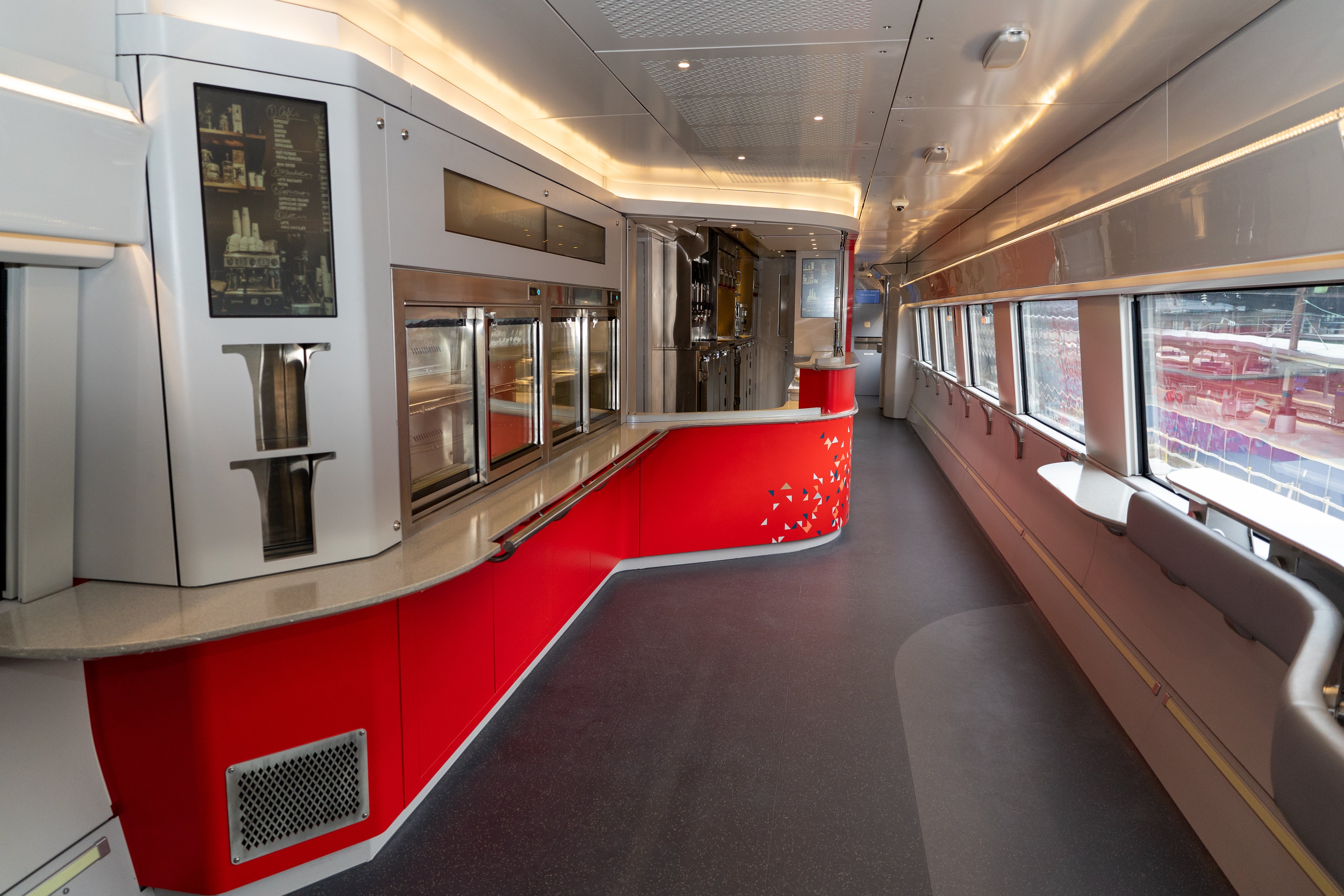 Interior of a train