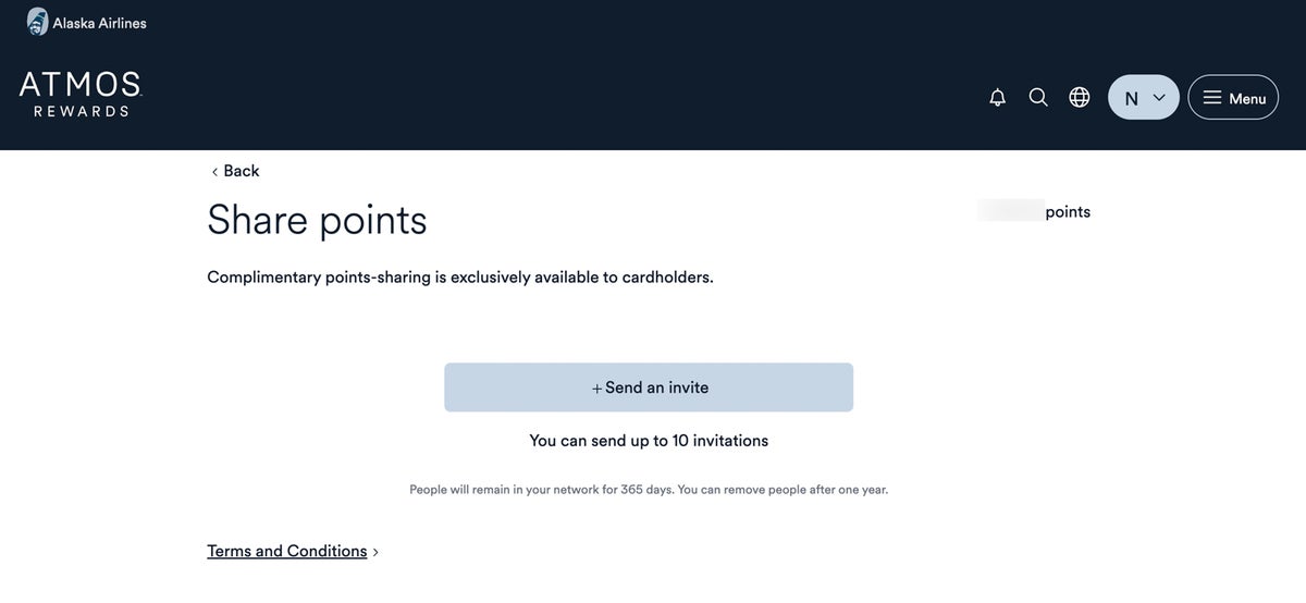 How to share Alaska Airlines points for free with friends and family