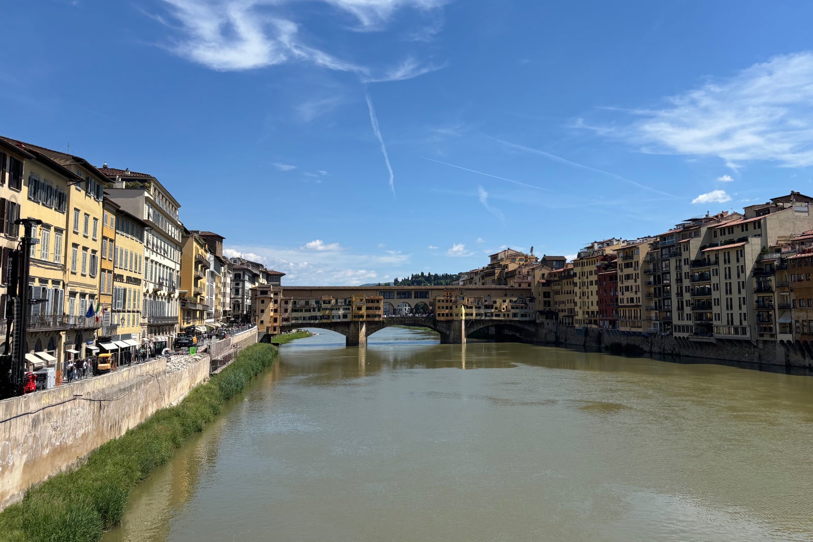 View from a bridge in Florence, Italy