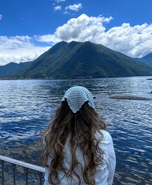 Woman looking at mountain