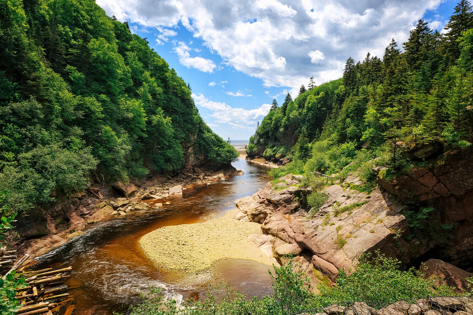 Point Wolfe at Fundy National Park, New Brunswick, Canada