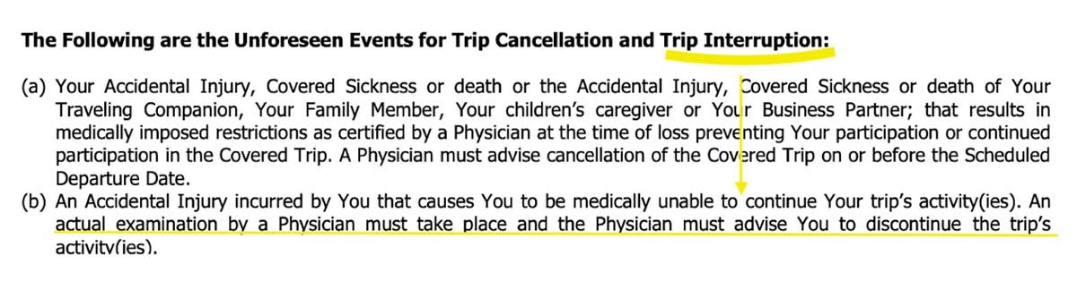 Reader mistake story: 4 travel insurance errors to avoid travel insurance contract