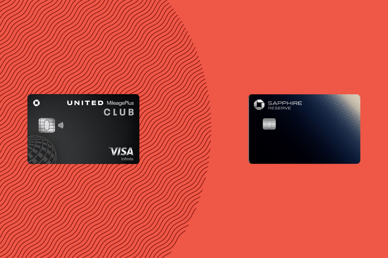 United MileagePlus Club and Chase Sapphire Reserve card art