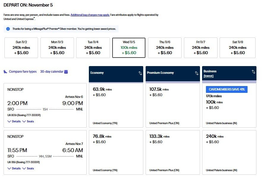 United Sno Business Class Screenshot