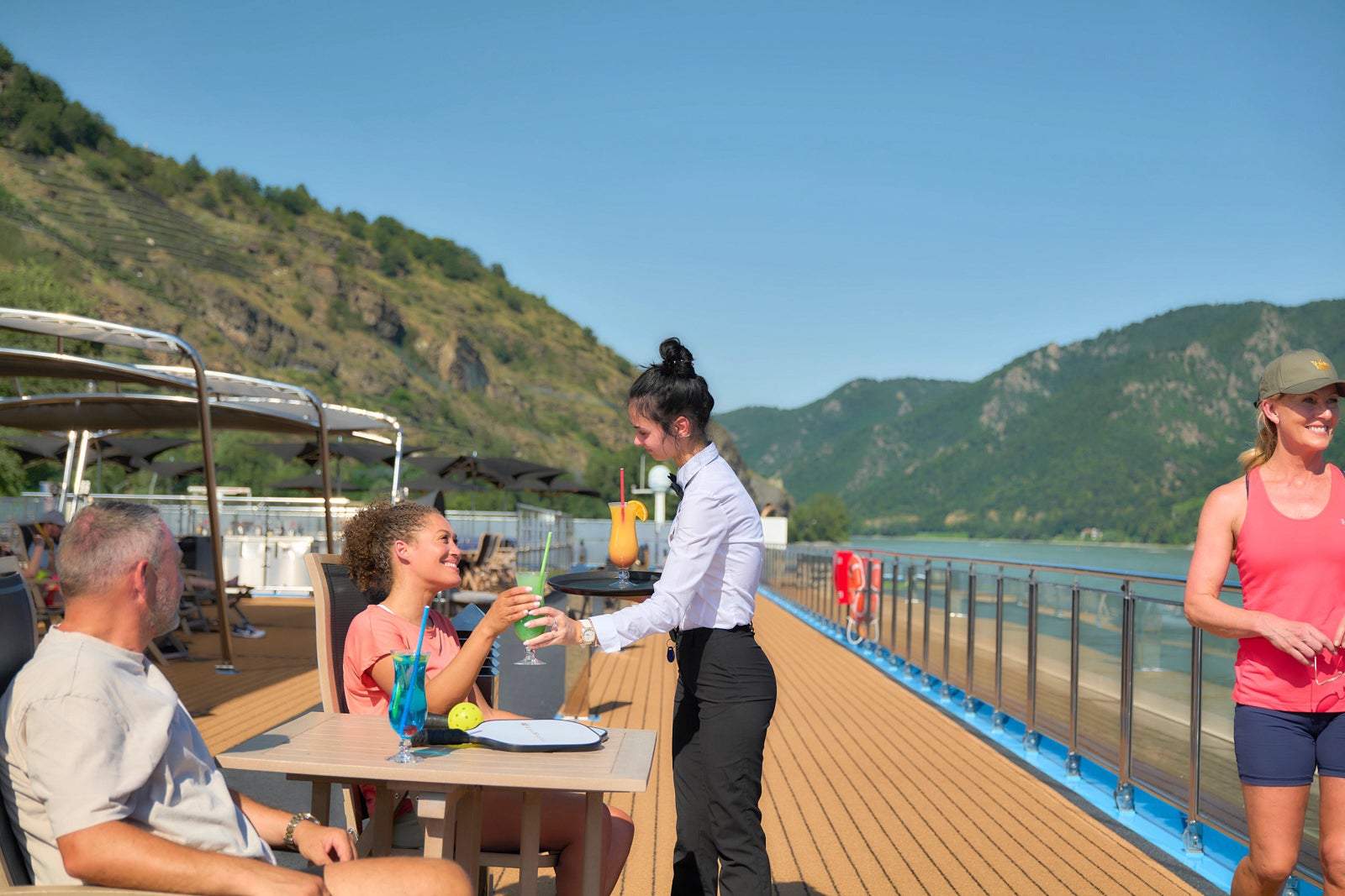 AmaWaterways' crew aboard AmaLucia.