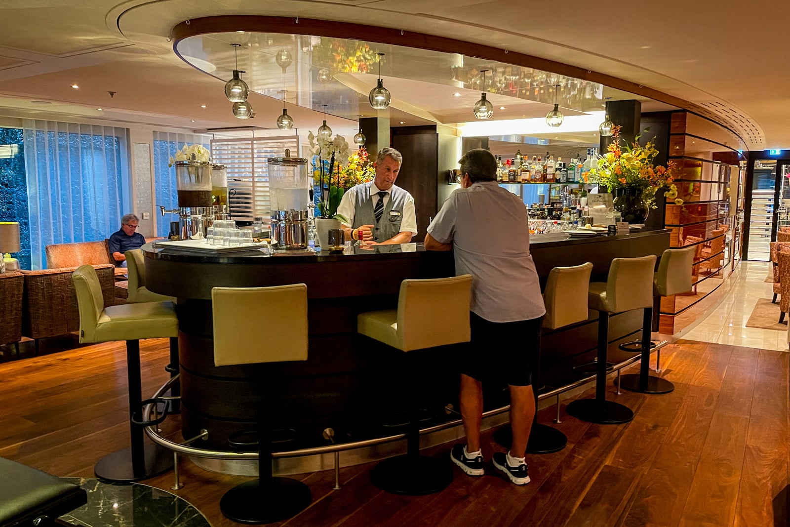 Lounge bar aboard AmaWaterways' AmaLucia