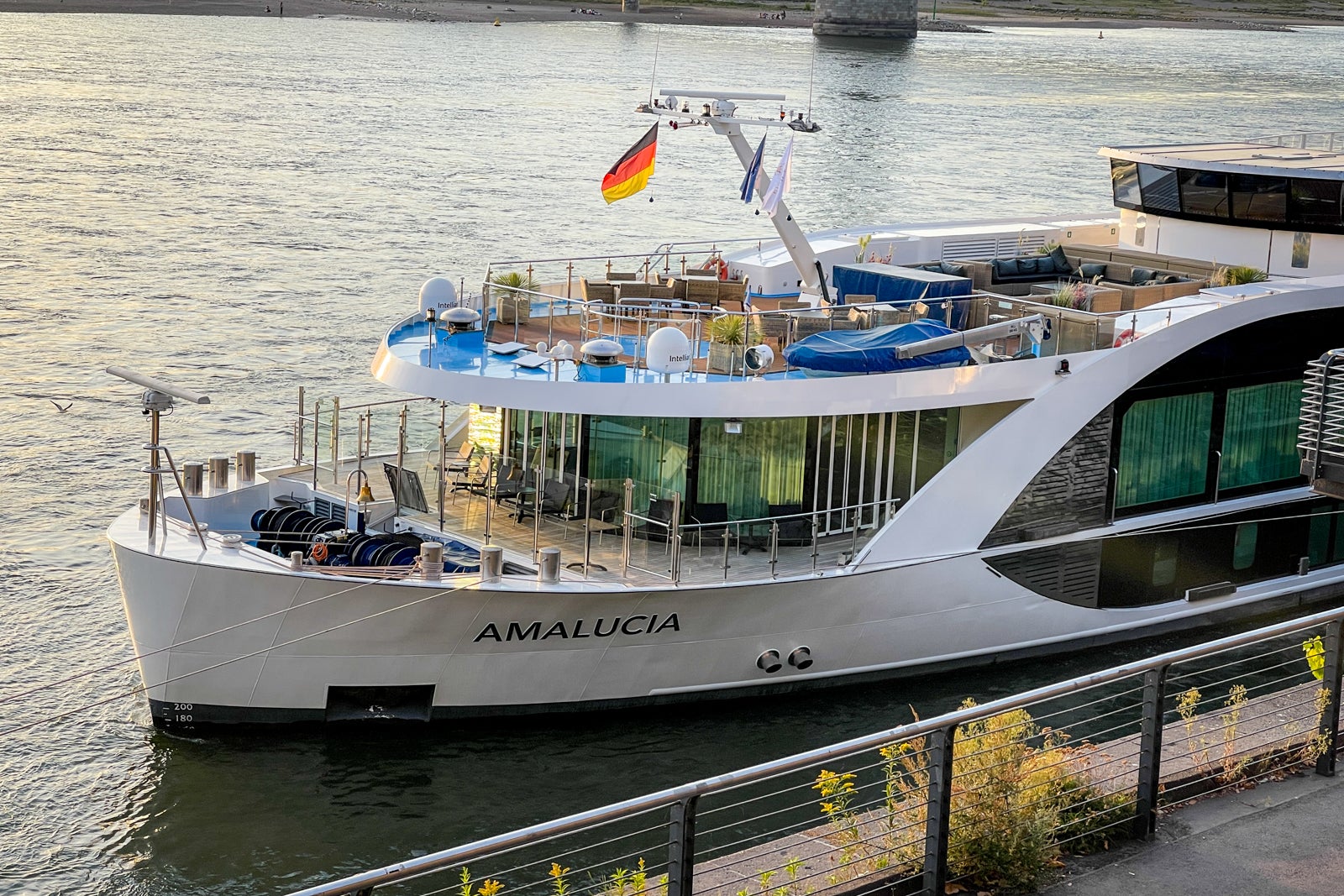 AmaWaterways' AmaLucia docked in Dusseldorf, Germany