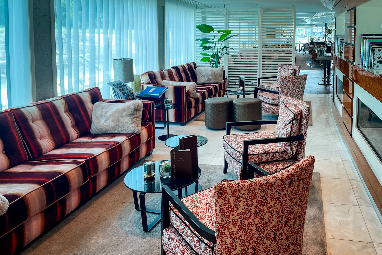 The lounge aboard AmaWaterways' AmaLucia