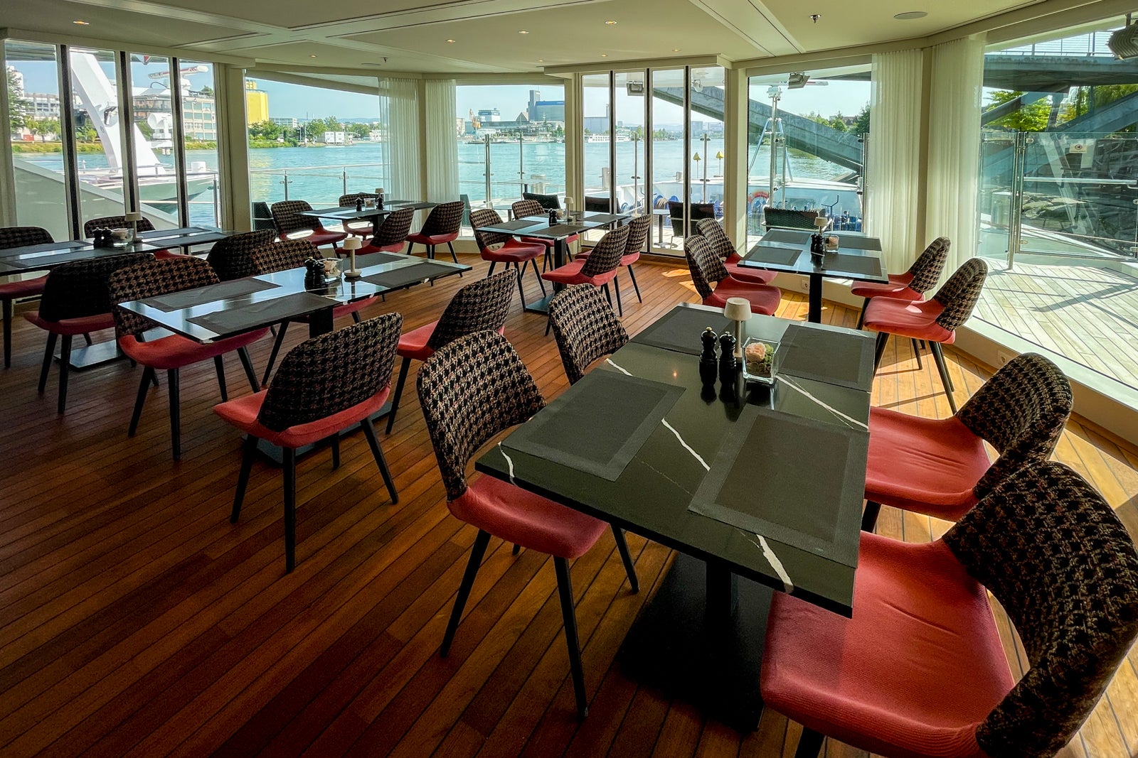Casual bistro dining aboard AmaWaterways' AmaLucia.