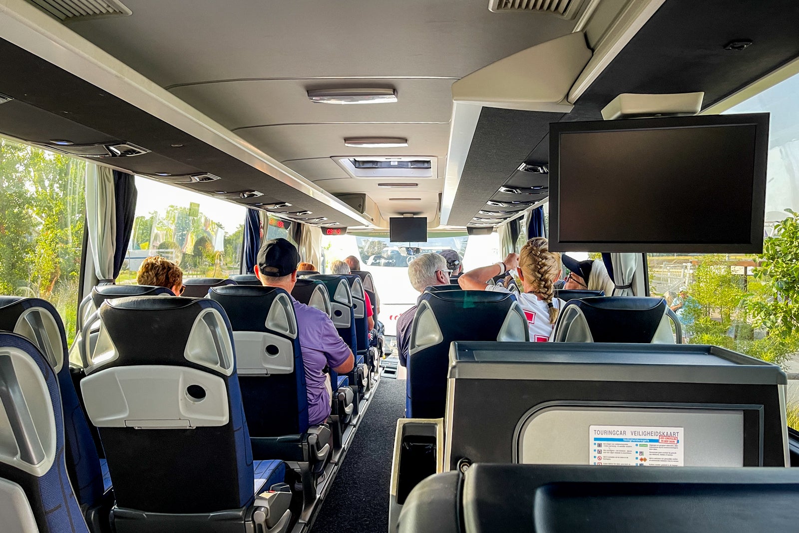 AmaWaterways' tour bus interior