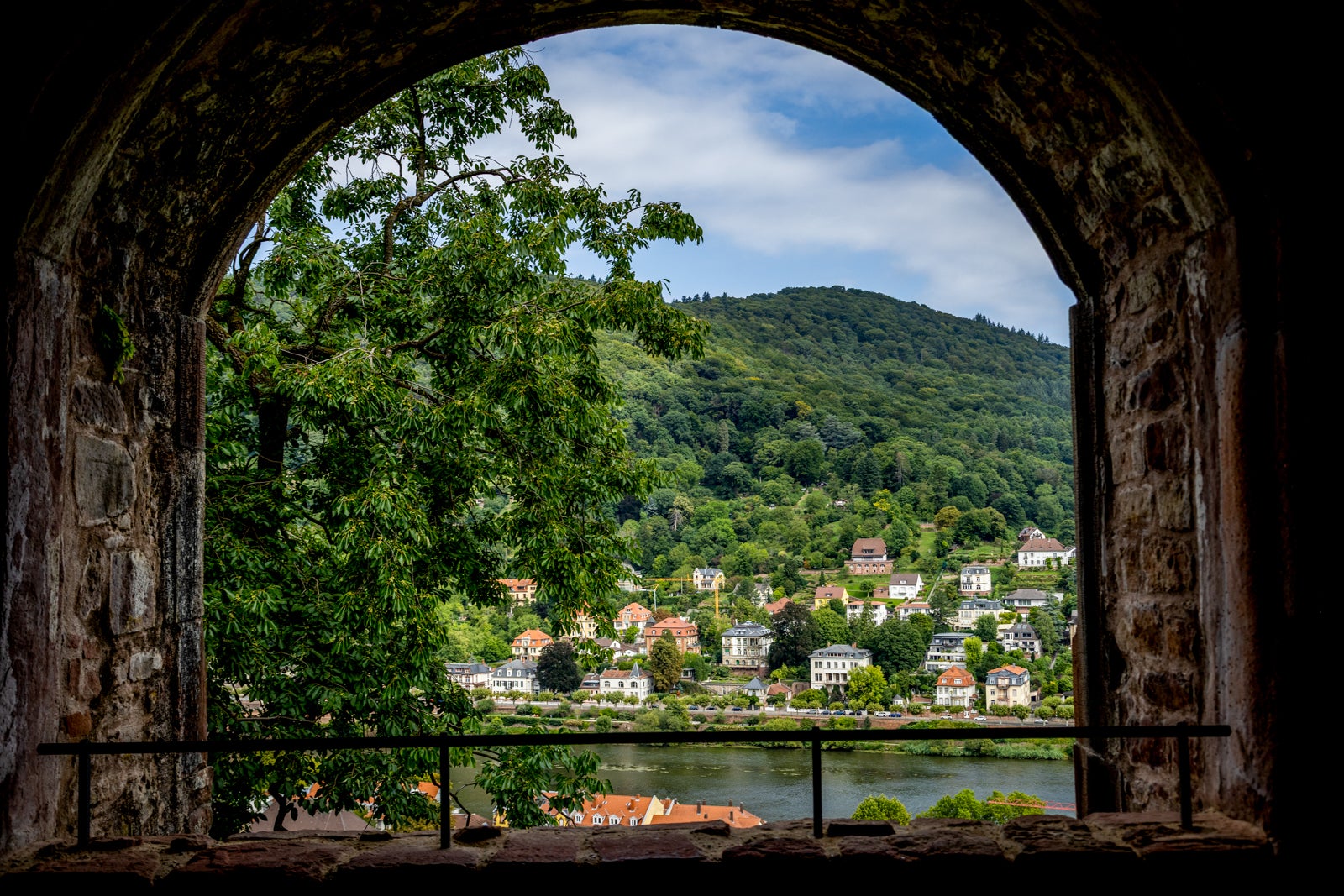 Window overlook at Germany's Heidelberg Castle