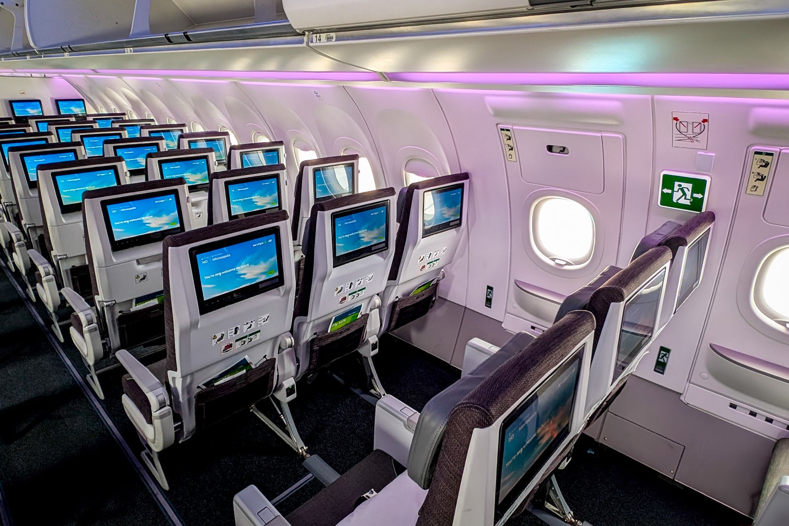 Aer Lingus A321XLR economy class