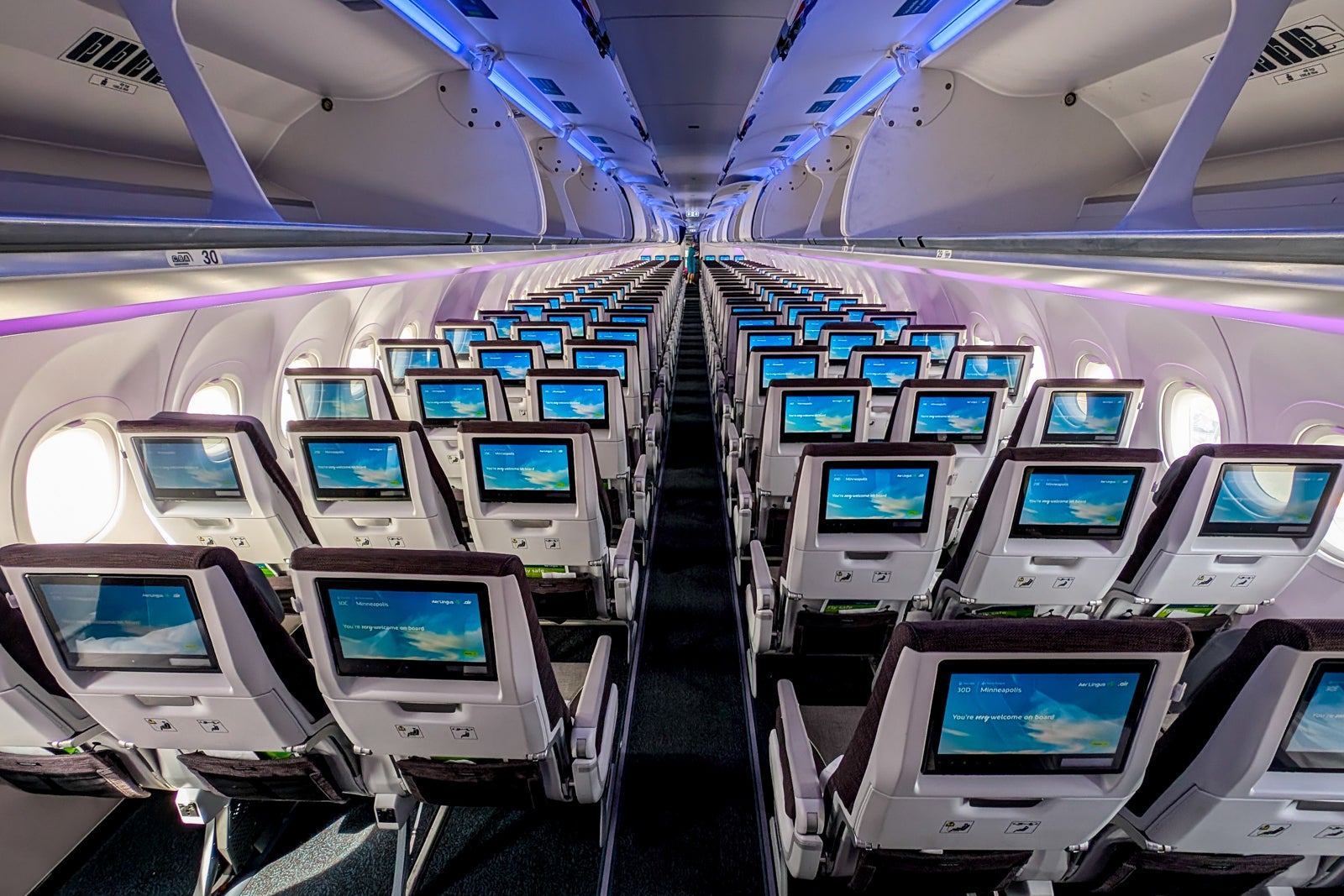 Aer Lingus A321XLR economy class
