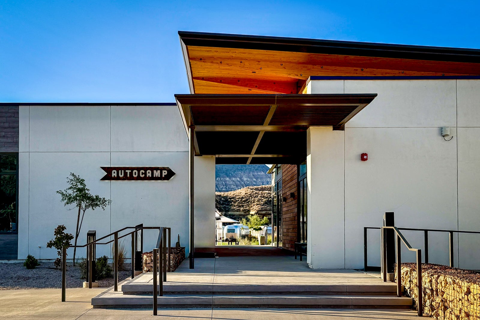 glamping resort entrance