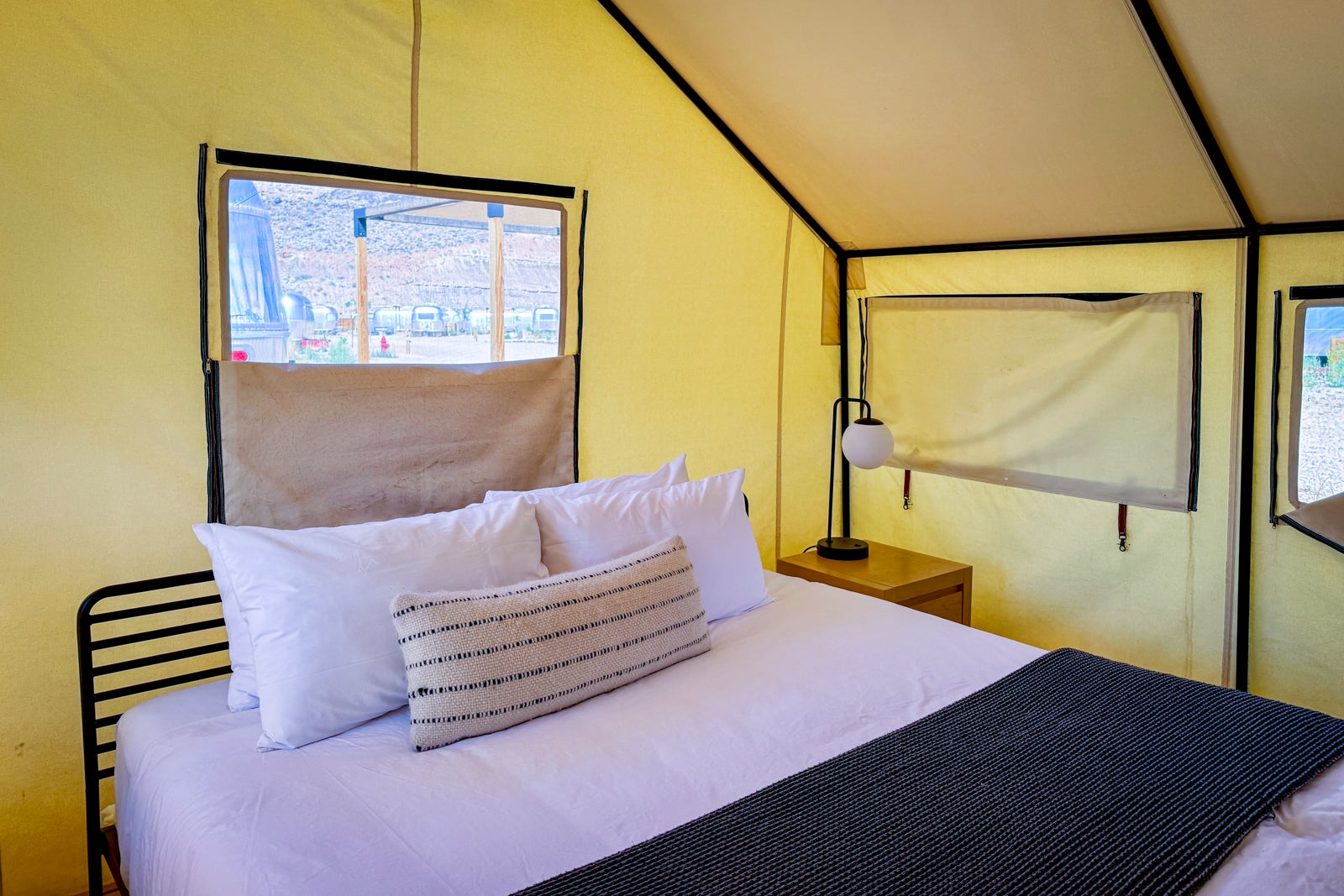 tent with bed