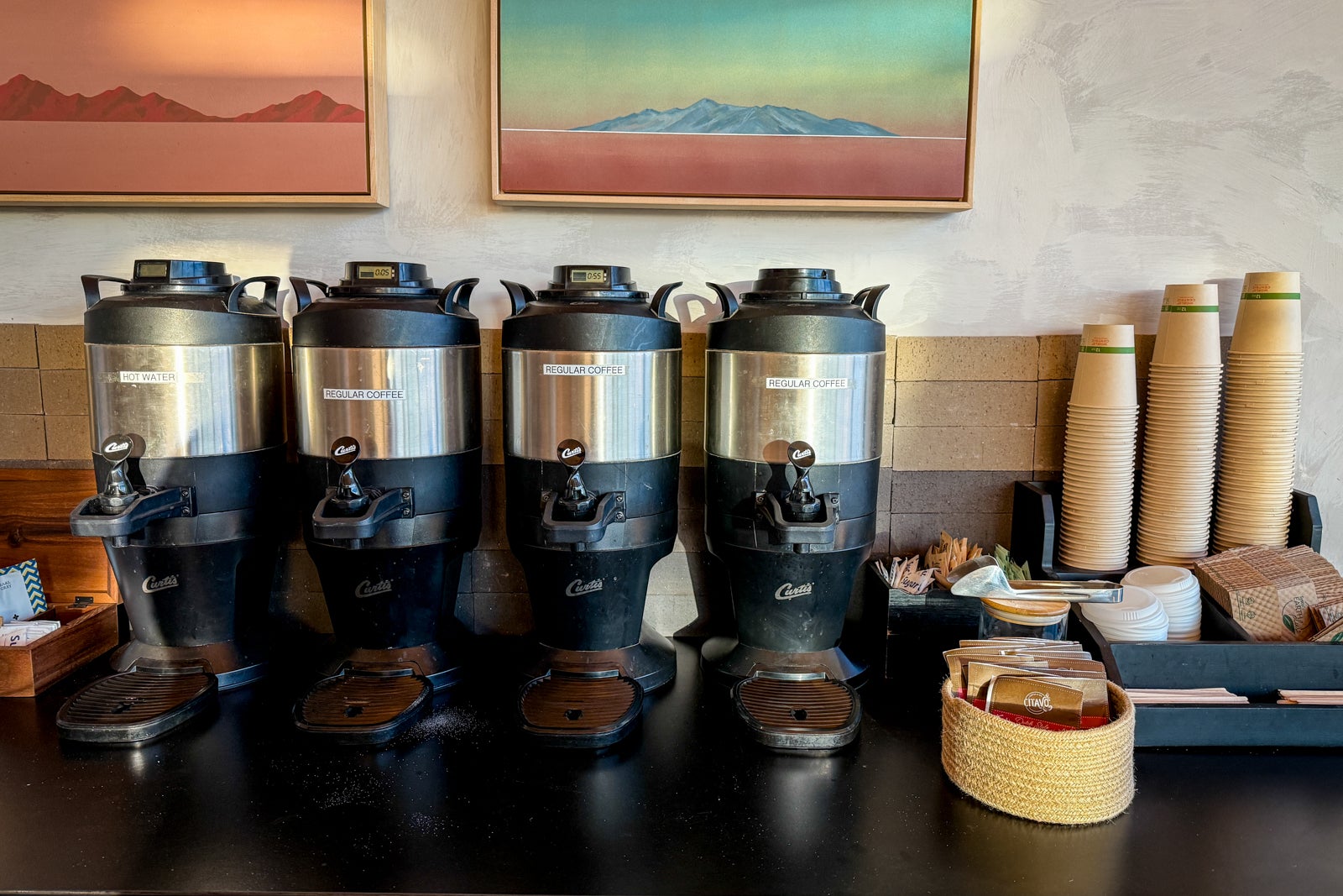 coffee on a counter