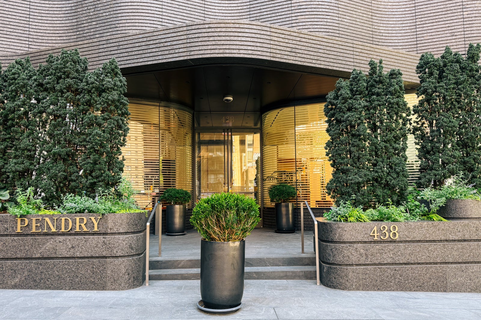 Entrance to the Pendry Manhattan West, a Capital One Premier Collection hotel
