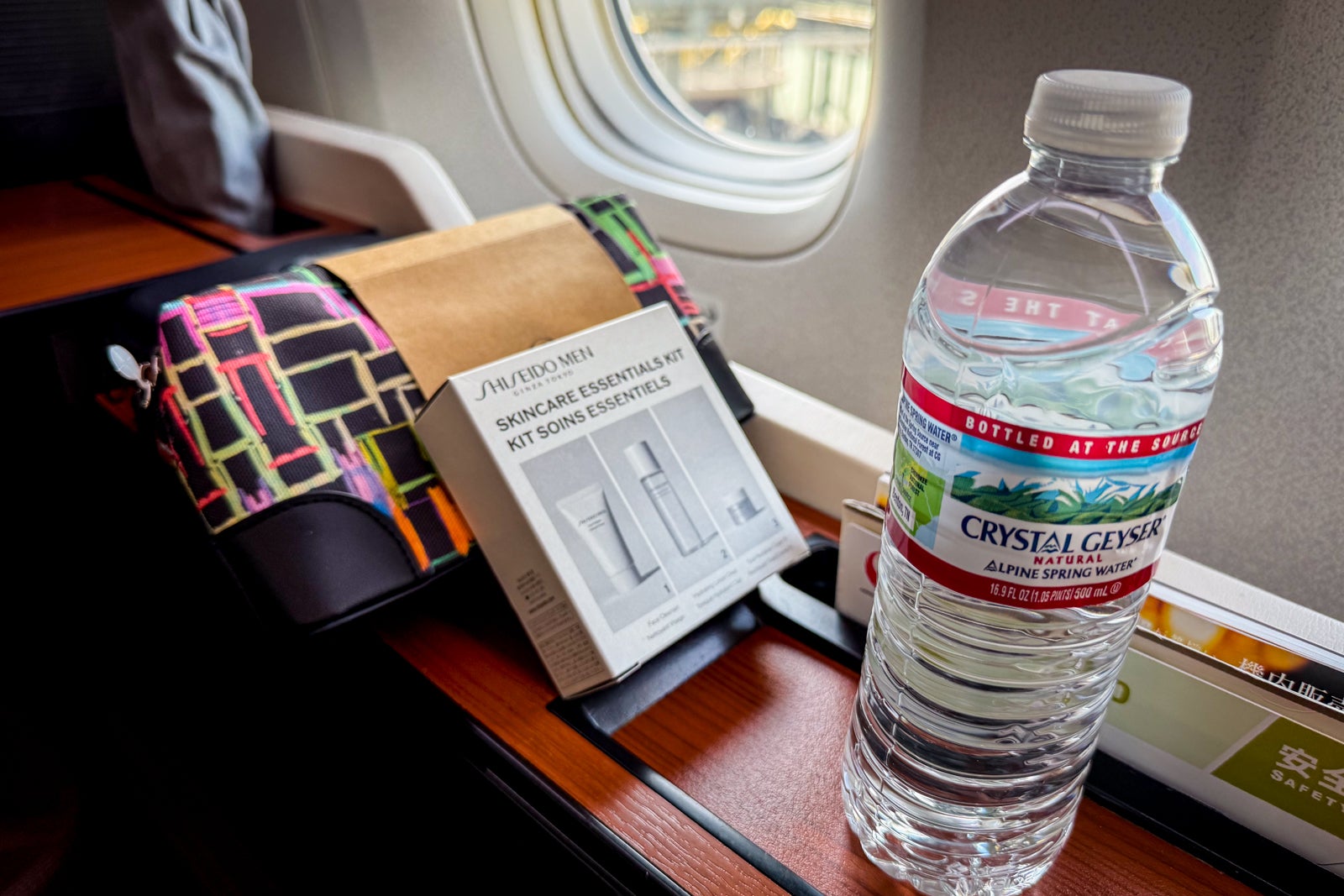 JAL first class cabin amenity kit