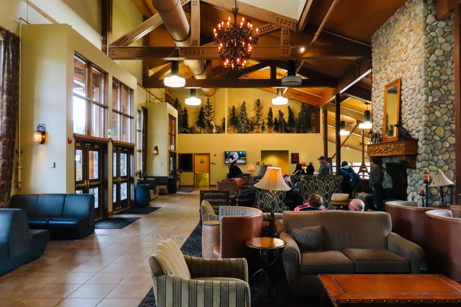 Main Lodge with vaulted ceilings