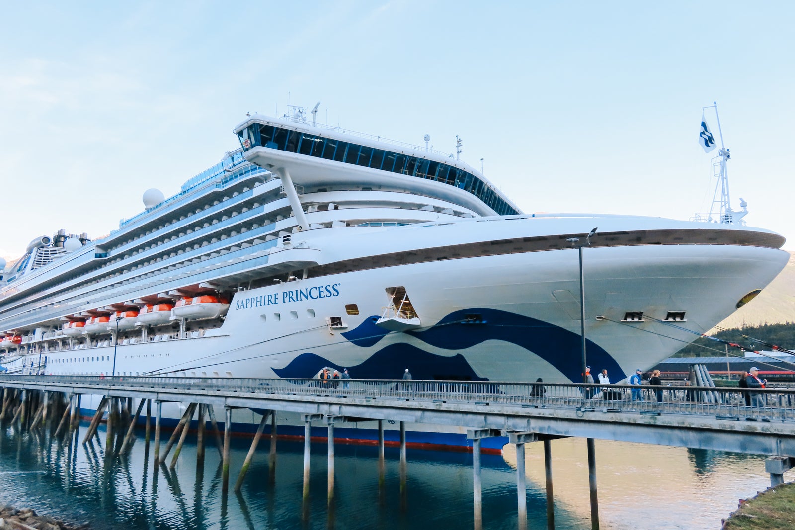 Cruise ship docked