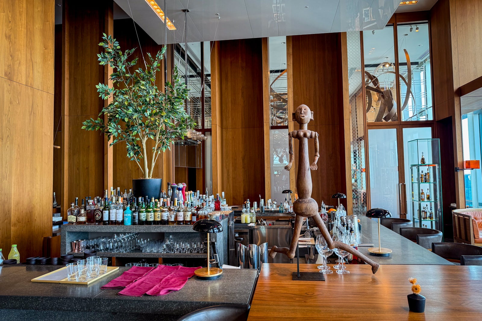 A view of the main lounge at Andaz Tokyo.