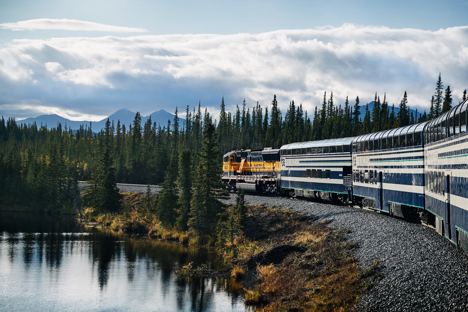 Princess cruise tours include travel into the interior on private Princess rail cars.