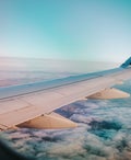 View from plane in air