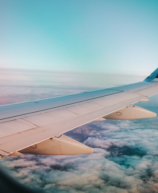 View from plane in air